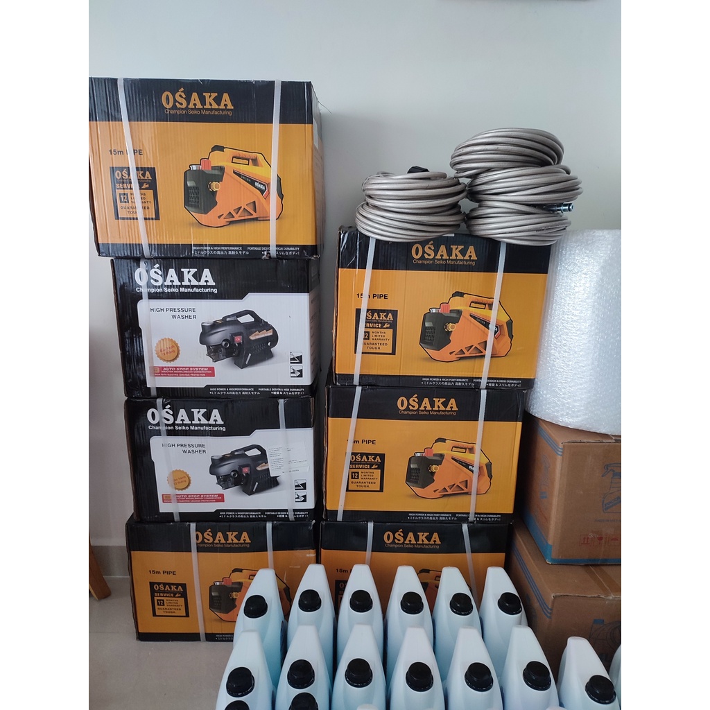 Máy rửa xe gia đình di động 2400W osaka ( ship hoa tốc)