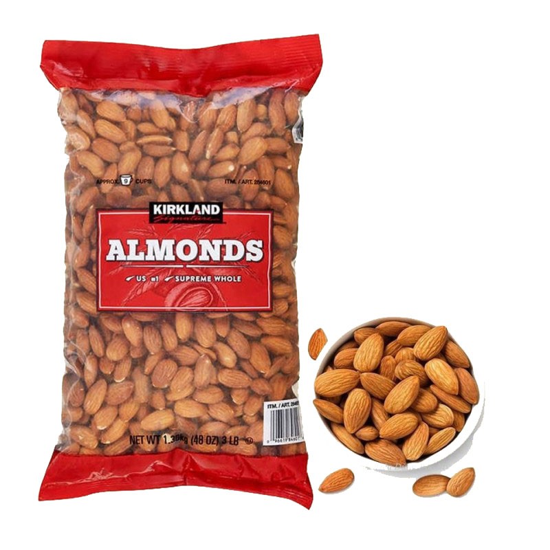 Hạt Hạnh Nhân Sấy Khô Kirkland Signature ALMONDS Gói 1.36kg