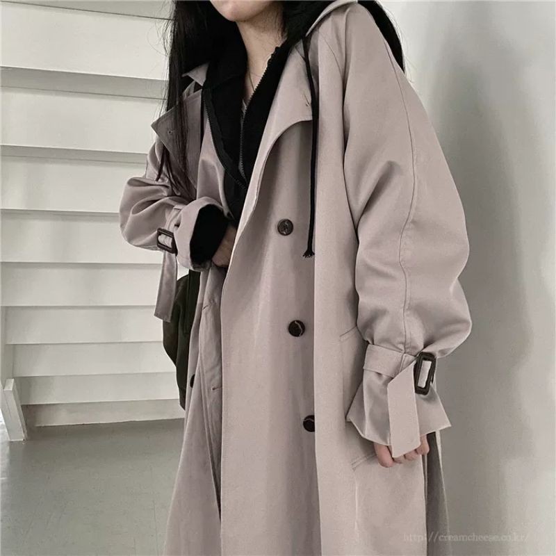 (Có Sẵn) Áo khoác măng tô dáng dài (Kèm Ảnh Thật) | BigBuy360 - bigbuy360.vn