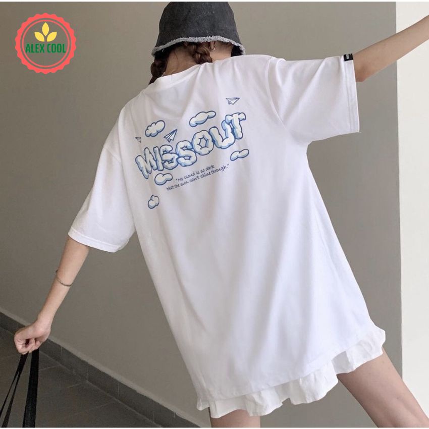 Áo thun nam nữ áo phông nam tay lỡ cổ tròn chất cotton co giãn 4 chiều hình AT-MN-501 ALEX - COOL