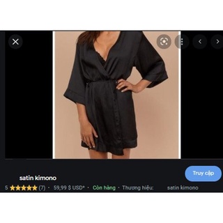 ÁO CHOÀNG NGỦ VẢI LỤA SATIN ( VNXK CHUẨN WEB )