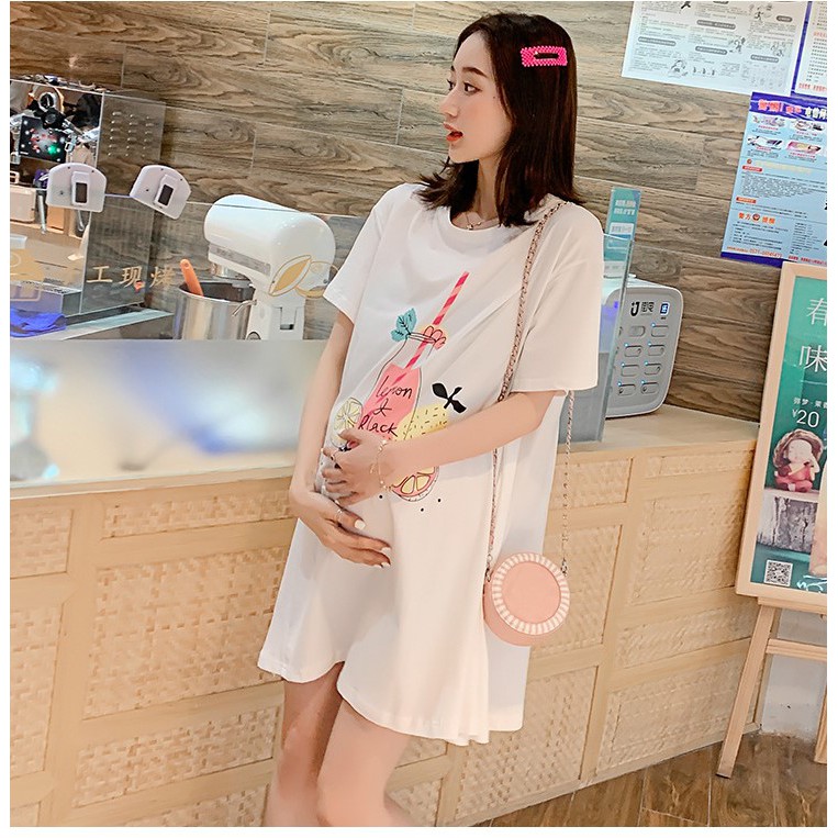 Váy Bầu Đầm Bầu Xinh Thun Hình Cao Cấp A1766