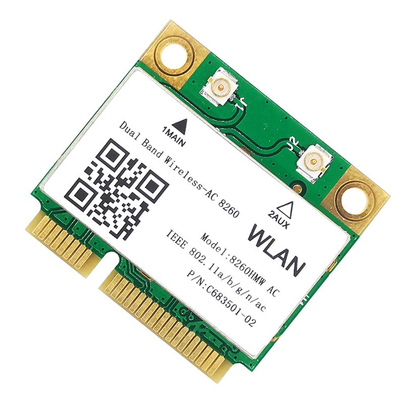 1200Mbps Network Card 8260Hmw Ac 2.4G+5G Mini Pci-E Card 4.2 Bluetooth Wifi Card 802.11Ac 867Mbps for Laptop/Computers | BigBuy360 - bigbuy360.vn