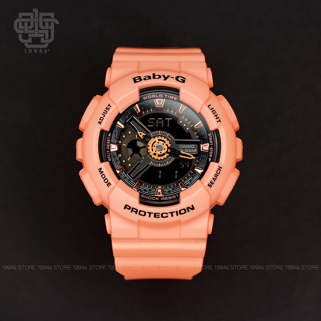Đồng hồ nữ Casio BABY-G BA-111 / BA-111-4A2 chống va đập, hàng chính hãng
