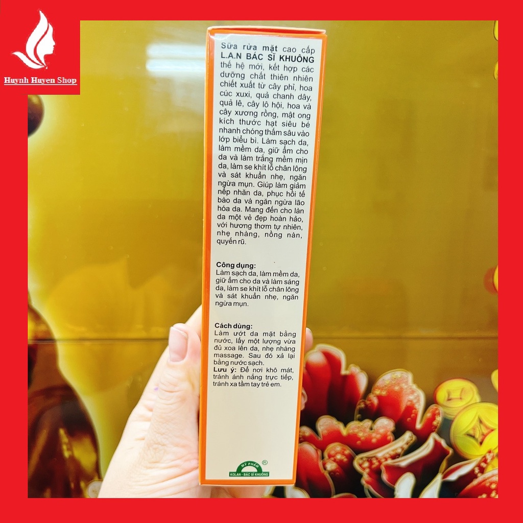 Sữa rửa mặt Kolan Bác sĩ Khuông sáng da siêu thơm mịn, cấp ẩm tuýp 100g