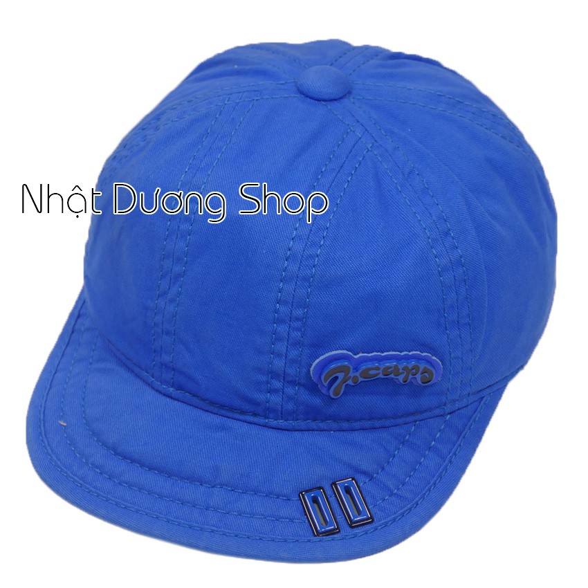 Nón kết mỏ mềm trẻ em từ 1-3 tuổi logo 7  đóng 2 sò ở kết - Chất liệu vải Kaki xịn sò oát mềm, sang trọng