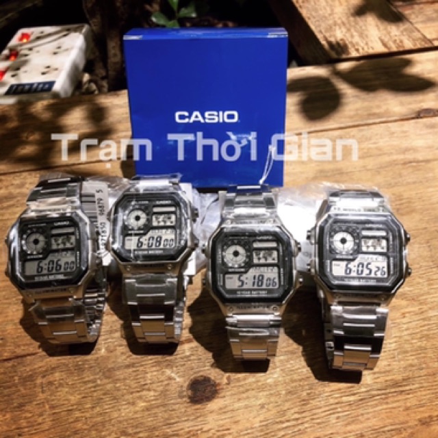 Đồng hồ nam Casio AE-1200WHD - Kích thước vỏ : 45×42,1×12,5mm
