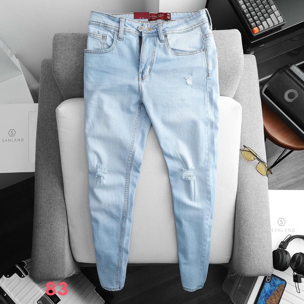 Quần jean nam rách cao cấp hàng quảng châu chuẩn shop mẫu mới nhất Phuongnamshop nj3