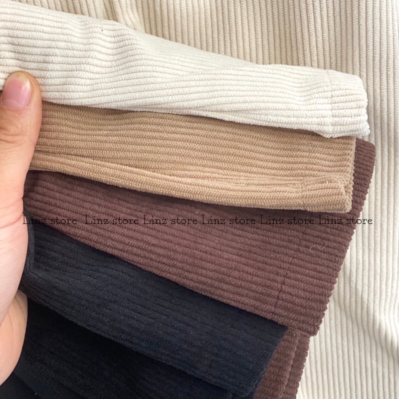 Chân váy nhung tăm dáng dài, chân váy dáng dài cạp phăng Linzstore | BigBuy360 - bigbuy360.vn