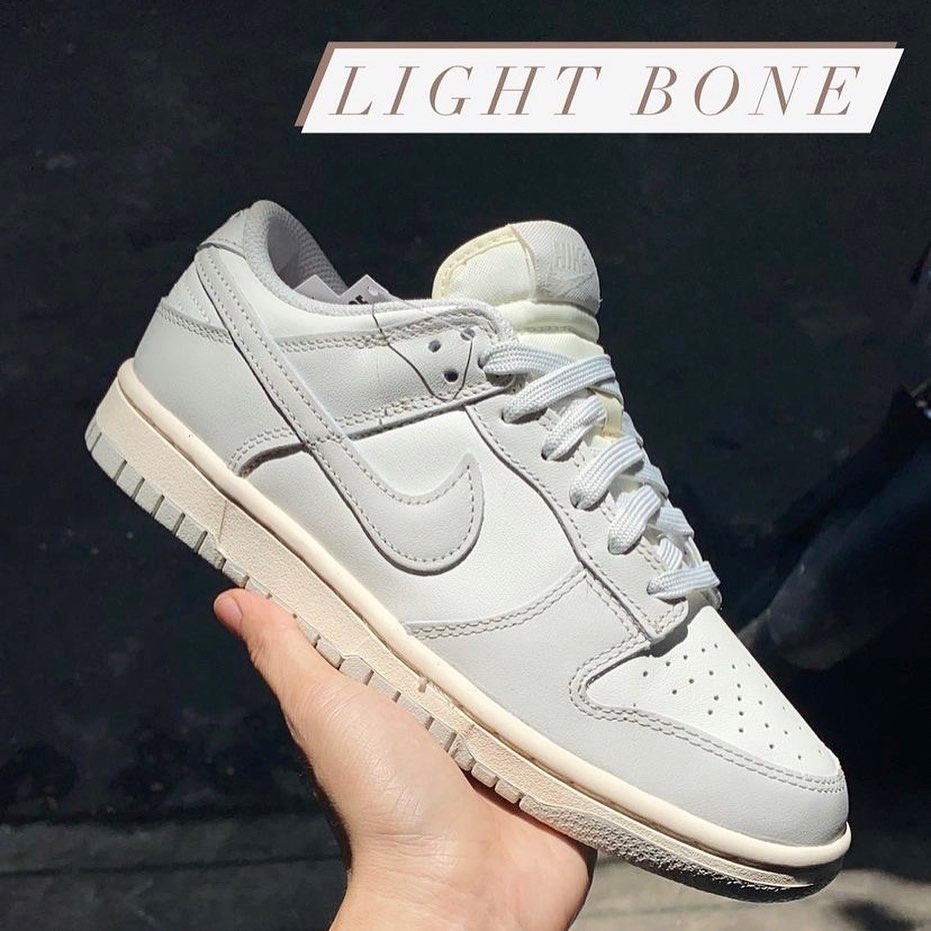 [Chính hãng]Giày Nike Dunk Low phối màu Light Bone xám nhạt