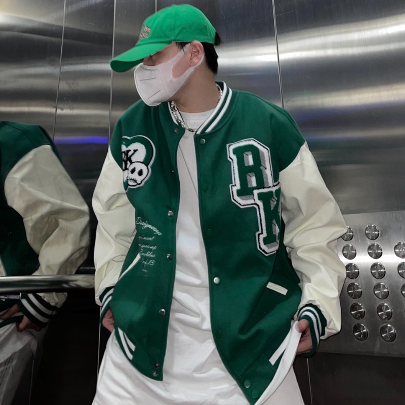 Áo khoác dáng rộng phong cách hip hop thời trang cao cấp cho nam