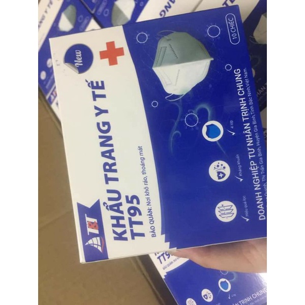 Khẩu trang y tế 4 lớp kháng khuẩn tt95 chính hãng mẫu mới hộp 10 cái | BigBuy360 - bigbuy360.vn