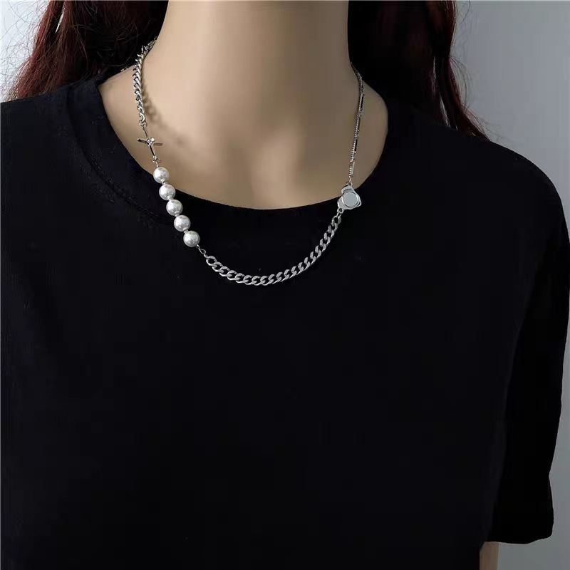 Dây chuyền phối hạt ngọc trai nhân tạo thời trang dành cho nữ