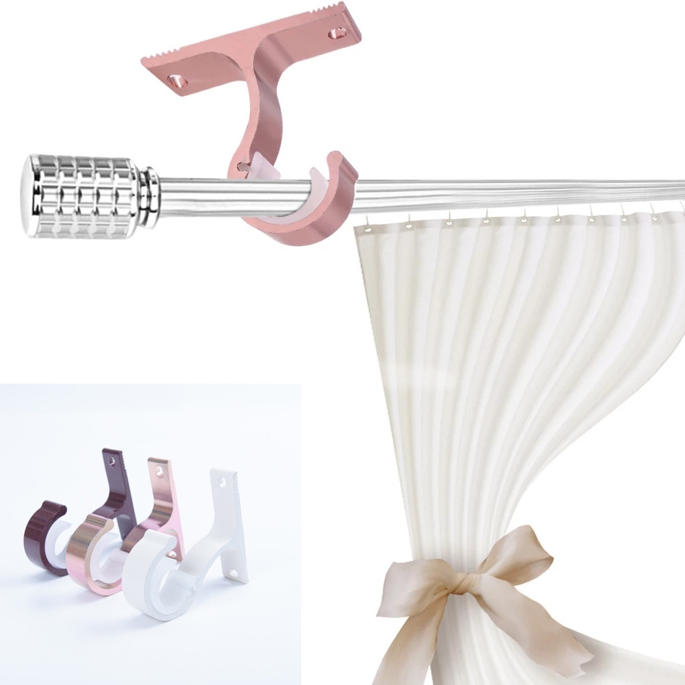 Giá Đỡ Thanh Treo Rèm cửa sổ Bằng Hợp Kim Nhôm DIY
