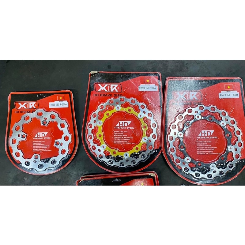 Đĩa X1R trước/sau gắn cho dòng xe Winner 150 /Winner X aize đĩa là 260mmm