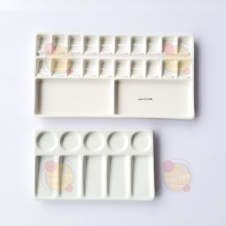 [ TÂM TÂM ]-Vĩ pha màu sứ hình chữ nhật, Palette sứ hình chữ nhật-