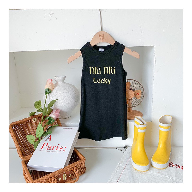 (10-30kg) Váy cho bé gái, váy sát nách chất tăm lạnh NLU NLU siêu mát mẻ cho bé