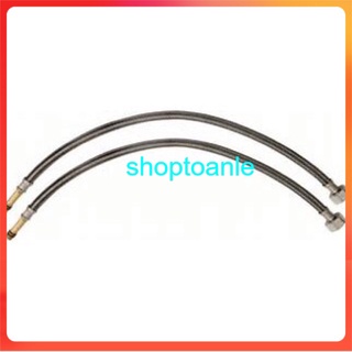 Dây cấp nước nóng lạnh đầu bé dùng cho vòi rửa bát hoặc vòi rửa mặt 1 chân dài 50-60cm đầu đồng