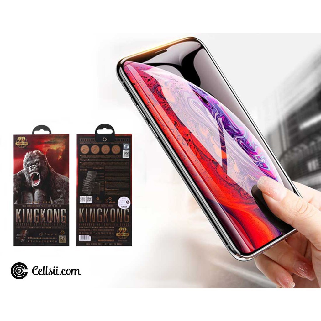 (WK Kingkong 9D) Cường lực cao cấp cho IP từ 7/8 - IP X , IP XS Max chính hãng WK Kingkong 9d hộp sắt