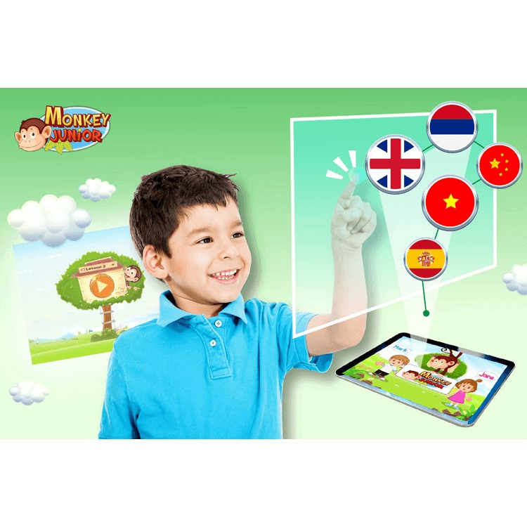 Thẻ học Monkey Junior cho bé