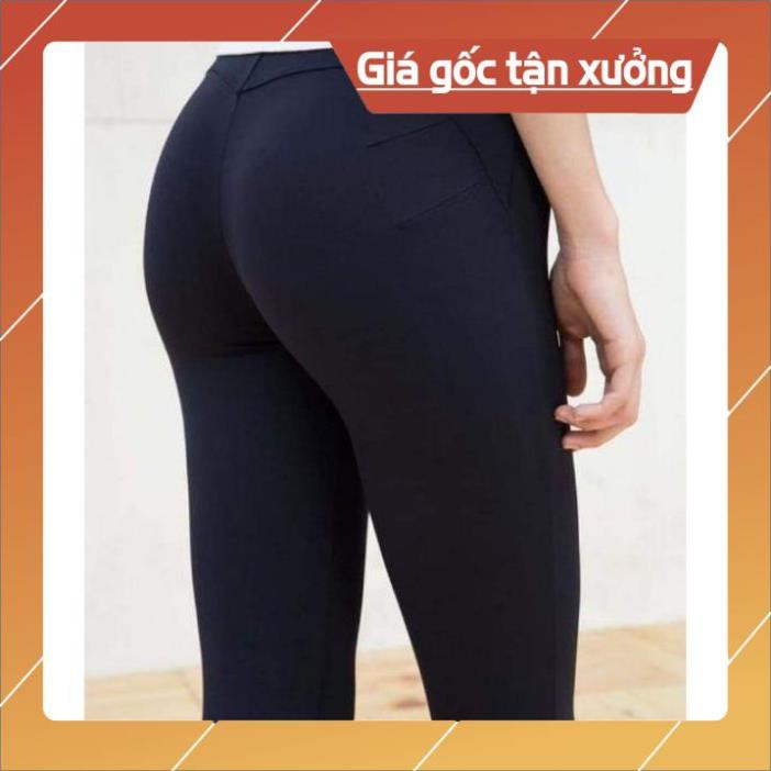Quần legging nâng mông ⚡️HÀNG LOẠI ĐẸP ⚡️Quần bó cạp cao chất vải dày dặn siêu mềm mịn, hàng loại đẹp không lộ