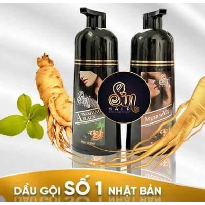 DẦU GỘI PHỦ BẠC ĐEN TÓC NHÂN SÂM SIN HAIR SỐ 1 NHẬT BẢN CAM KẾT CHÍNH HÃNG | BigBuy360 - bigbuy360.vn