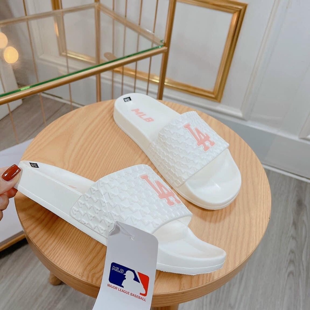 Dép 𝗠.𝗟.𝗕 LA Chữ Thêu Sắc Nét Hàng Cao Cấp