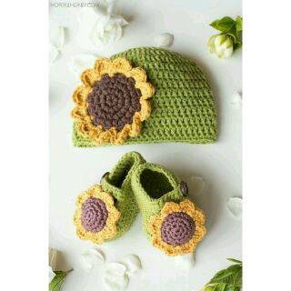 Avocado 27 - set nón giày cho bé