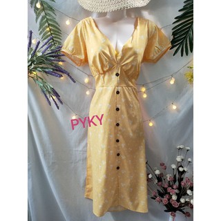 🌺DTB195101246 ĐẦM MAXI HOA ĐÍNH NÚT🌺