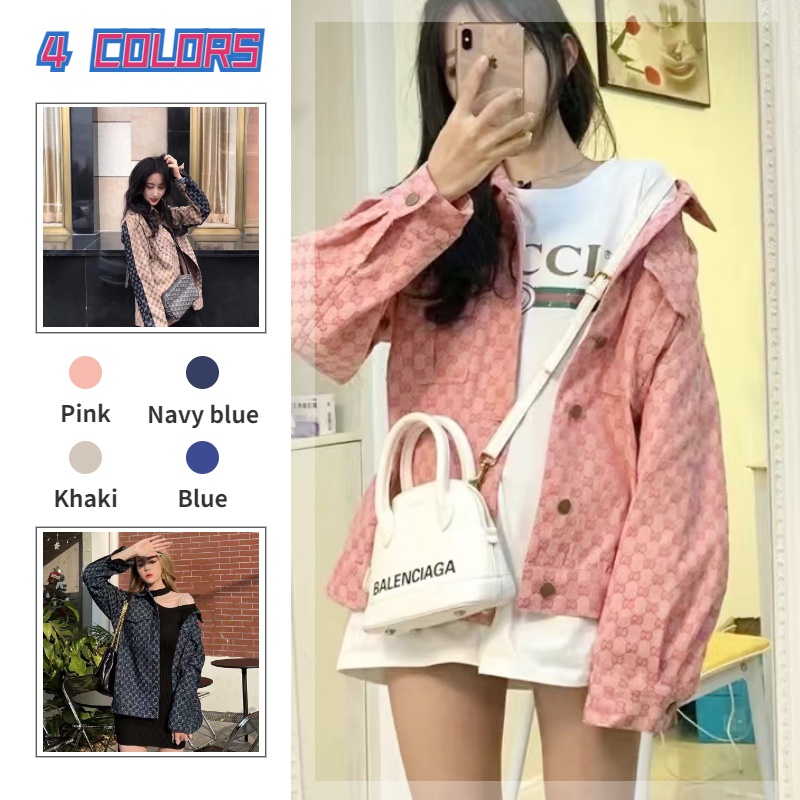 Áo Sơ Mi denim Tay Dài Dáng Rộng Phong Cách Hàn Quốc Thời Trang Xuân Thu Cho Nữ