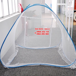 Màn chụp tự bung có hoa, màn chụp người lớn 1m8*2m