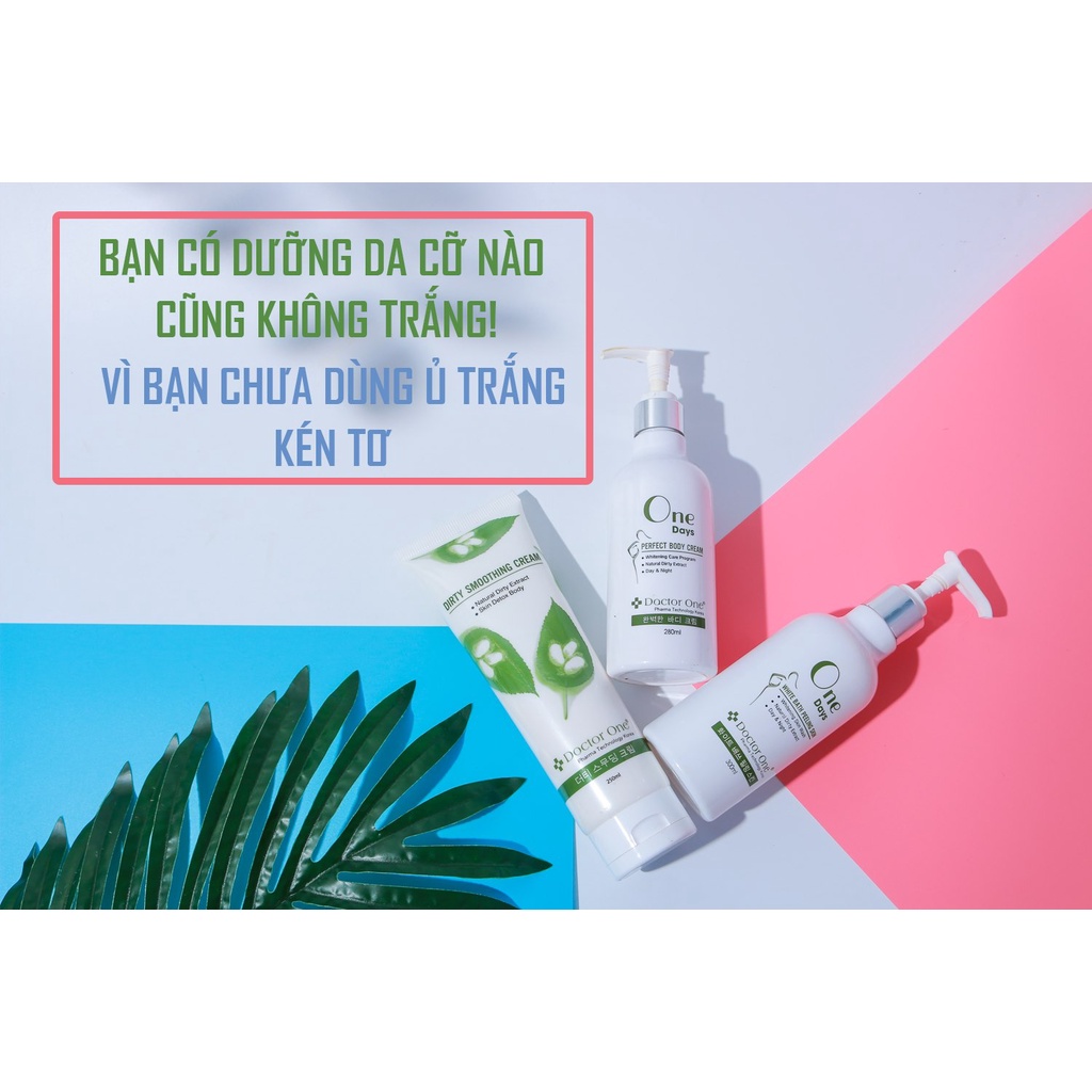 Bộ Dưỡng Trắng Da Body Tắm Ủ Kén Tơ Tằm One Days Doctor One Hàn Quốc