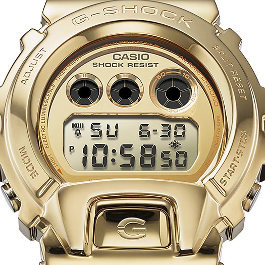 Đồng hồ nam casio G-Shock GM-6900SG-9DR mạ vàng sáng bóng mặt kính chống sốc bền chắc chắn chống nước 200m BH 12 tháng