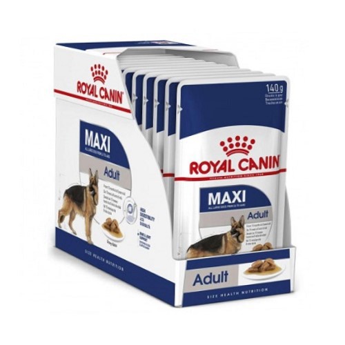 [CHÍNH HÃNG] ROYAL CANIN - THỨC ĂN ƯỚT CHO CHÓ MAXI ADULT - GÓI 140G