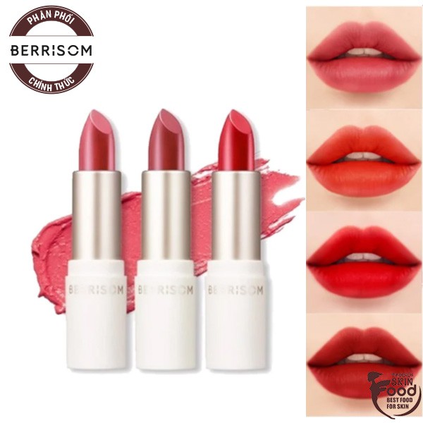 Son Thỏi Lì, Mịn Mượt Nhẹ Môi Berrisom Real Me Lipstick 3.5g