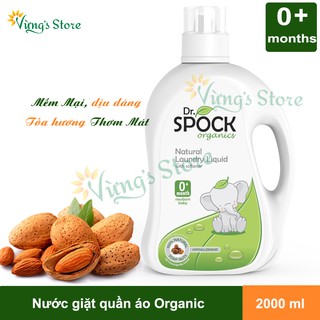 Nước giặt quần áo Organic cho trẻ sơ sinh Dr Spock 2000ml