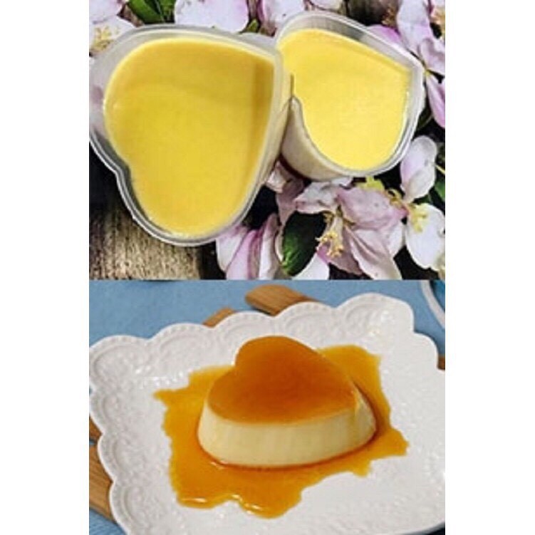 Bộ 20 Khuôn Làm Pudding Bánh Flan Rau Câu Hình Tròn Có Nắp Size 7cm