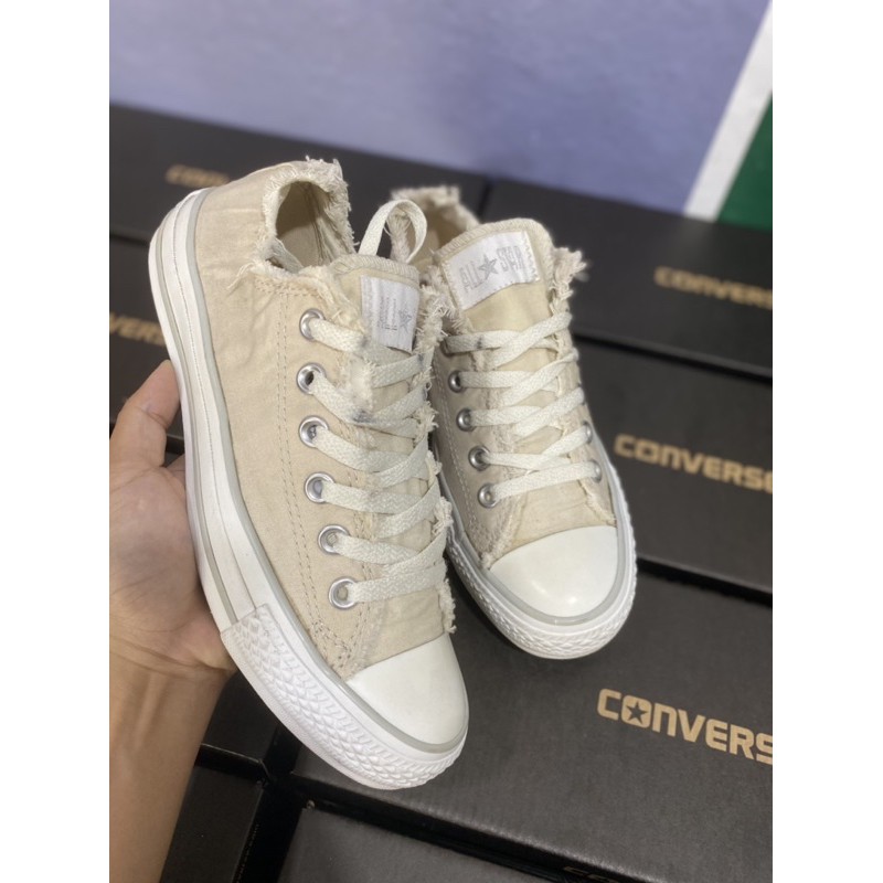 Giày sneakers converse cổ thap size 37,5 full box ( real/2hand) ( có bảo hành)
