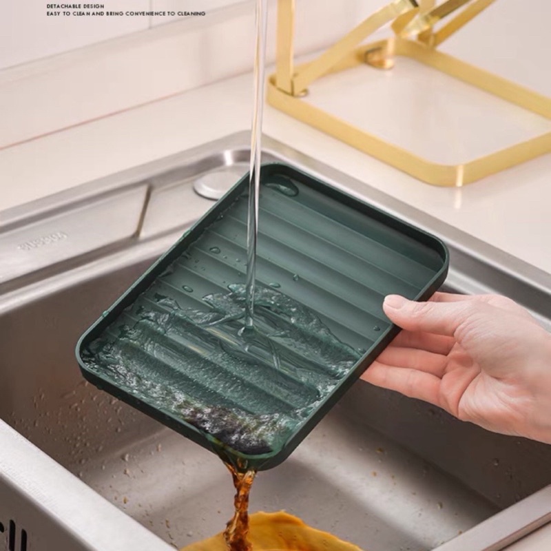 Giá cài vung 3 tầng Decor phong cách Bắc Âu | Kệ gác vung, muỗng, nĩa nhà bếp mạ vàng cao cấp không hoen gỉ mẫu mới