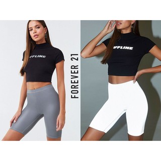 Quần short biker F21 phản quang lưng cao 00380848