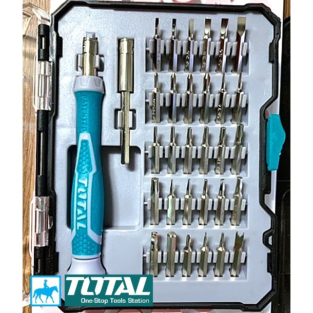 Bộ 32 Đầu Tua Vít Sửa Điện Thoại Sửa Máy Tính TOTAL THT250PS0321