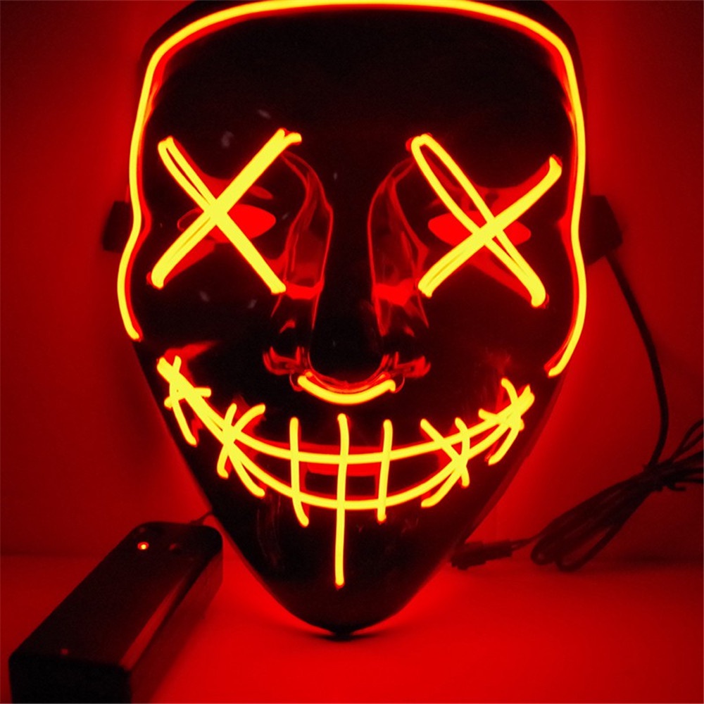 Mặt nạ đèn led phát quang hóa trang dịp halloween độc đáo