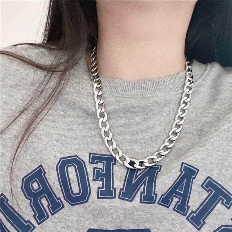 Dây Chuyền Bằng Thép Không Gỉ Thời Trang Cao Cấp Đơn Giản Cá Tính Dành Cho Nam Nữ