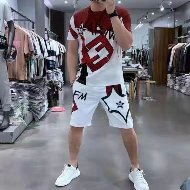 Bộ Đồ Ngắn Tay Bằng Lụa Mát Phong Cách Âu Mỹ Dành Cho Nam