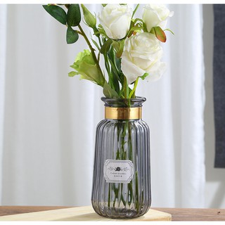 Lọ hoa thủy tinh bắc âu để bàn cắm hoa