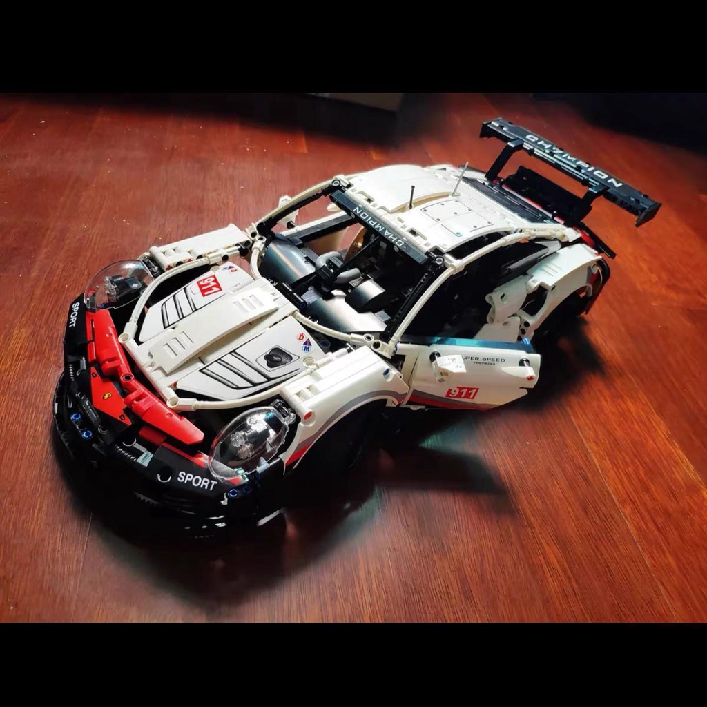 Đồ chơi xếp hình Porsche 911 RSR| Đồ chơi láp ráp siêu xe của nhà Posche