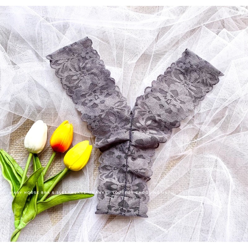 Bộ Đồ Lót Ren Mút Ngực Quần Y Xám Nhạt | BigBuy360 - bigbuy360.vn