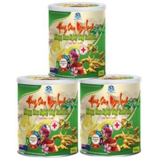 Combo 4 lon sữa hồng sâm ngọc linh (900g), tặng 1 hộp viên nghệ