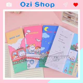 Note Gấp Gọn Hình Cô Gái Siêu Dễ Thương