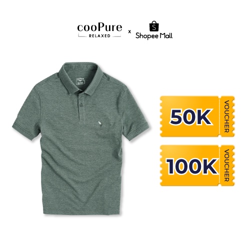 Áo Polo Nam cooPure, Thun Có Cổ 100% Cotton, Thiết Kế Hình Thêu Animal NO.0354